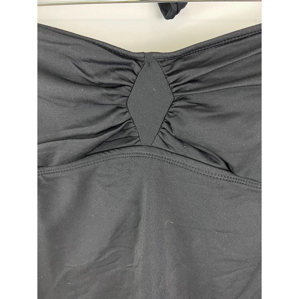 Bisou Bisou Black Halter Top by Michelle Bohbot Swimwear Size Medium Beach - Picture 3 of 4